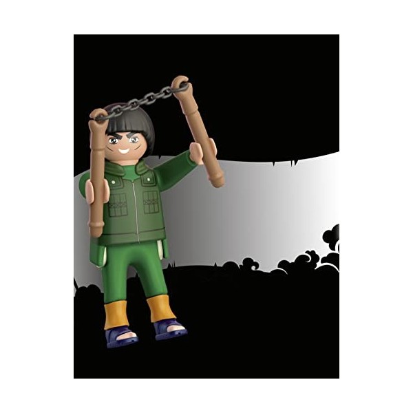 Playmobil 71111 Gaï Maito - Naruto - Héros Issu de la série danime - pour reconstituer des scènes légendaires ou Inventer de