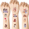 AOOWU Tatouage Temporaires pour Enfant, 12PCS Etanche Tatouage Chiots Mignons Kit Tatoo, Fournitures de Fête dAnniversaire A