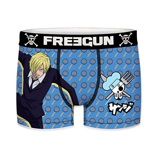 FREEGUN Boxer Garçon One Piece 14-16 Ans, Monkey D. Luffy OP2 