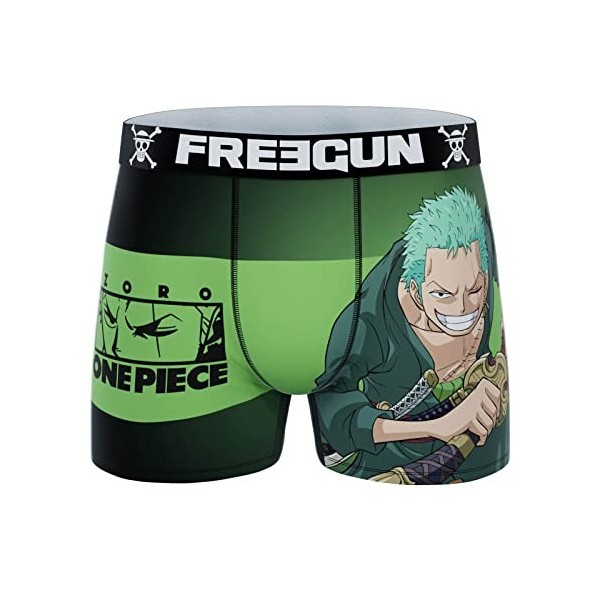 FREEGUN Boxer Garçon One Piece 14-16 Ans, Monkey D. Luffy OP2 
