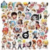 Autocollant One Piece, Stickers One Piece, 100PCS Stickers Kawaii, Étanches Vinyle Autocollants, Autocollant Kawaii Cute, One