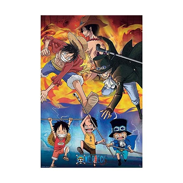 ABYSTYLE - One Piece - Poster - Ace Sabo Luffy 91.5x61 