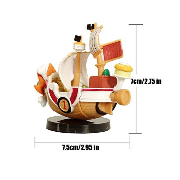 Figurine anime une pièce, décoration de gâteau, figurines de jouets daction, décoration de gâteau danniversaire, figurine d