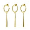 XHBTS Boucles doreilles One Piece – Boucles doreilles à clip dorées pour les amateurs danime, ensemble de 3 avec mini chif