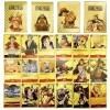 OCDSLYGB 1 Jeux de 55 Cartes Or à Collectionner en Le Roi Voleur de Mer,Straw Hat Crew Starter Deck,Jeux de Famille Amusants 