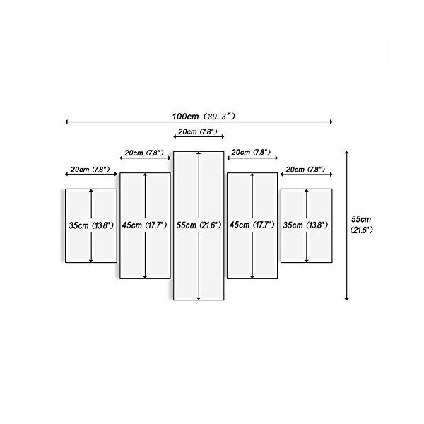 FJLOVE Fxwj Impression Giclée en One Piece Monkey D. Luffy Peinture sur Toile 5 Pieces Image Déco dart Murale Tableau,B,100x