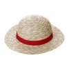 EHOTER One Piece Chapeau De Paille Luffy Monkey D. Luffy Cosplay Chapeau Multifonctionnel Crème Solaire Chapeau De Paille Cos