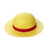 EHOTER One Piece Chapeau De Paille Luffy Monkey D. Luffy Cosplay Chapeau Multifonctionnel Crème Solaire Chapeau De Paille Cos
