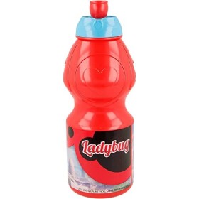 ALMACENESADAN 2651 - Bouteille de sport Lady Bug - Miraculous - Capacité 400 ml - Produit en plastique - Sans BPA