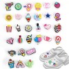 Pins pour Crocs, 30 pcs Charmes de Chaussure Rose Breloque Bijoux Accessoires Décoratif à Clips Motif Animé Ornement de Sabot