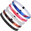 URAQT 5Pcs Bandeaux de Sport, bandes de sport antidérapantes, Sports Bandeau Élastique Cheveux Bande pour Jogging Football Fa