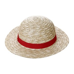 EHOTER Chapeau De Paille Chapeau Pour Enfants Cosplay Chapeau Plats Japonais Dessin Animé Multifonctionnel Crème Solaire Chap