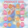 8 Pièces 3D Moule Biscuit Cookie Cutter Cartoon Moule Biscuit Set 3D Emporte Pièces Moule à Biscuit en Plastique Ensemble de