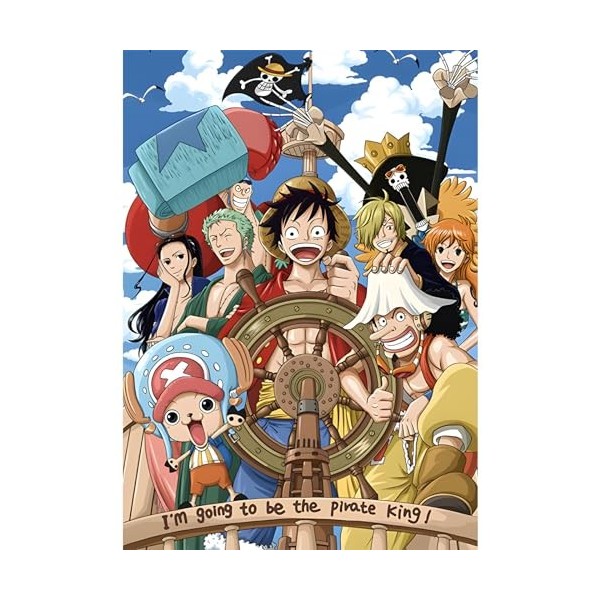 QENSPE Dessin animé Diamond Painting 5D Peinture Diamant Adulte Complet Anime japonais Diamond Art Painting Kit, DIY Broderie