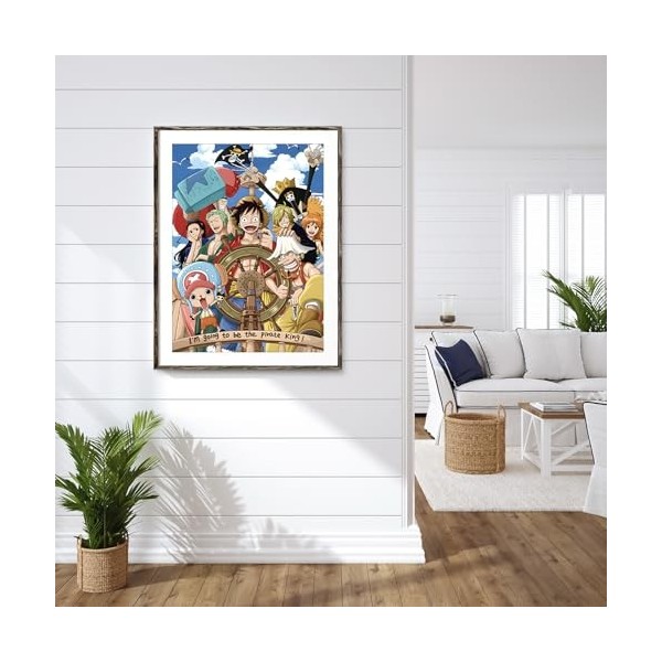 QENSPE Dessin animé Diamond Painting 5D Peinture Diamant Adulte Complet Anime japonais Diamond Art Painting Kit, DIY Broderie