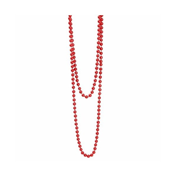 Perfeclan Pull En Perles de Verre Rouge One Piece Long Collier En Relief de Haute Qualité