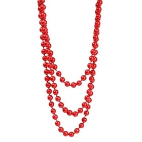 Perfeclan Pull En Perles de Verre Rouge One Piece Long Collier En Relief de Haute Qualité