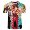 CHENMA Hommes One Piece Imprimé à Manches Courtes et à Manches Courtes T-Shirt Regular Fit