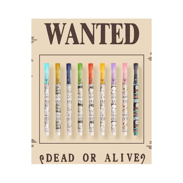 Wanted Only Lot de 3 stylos gel Noir 0,5 mm