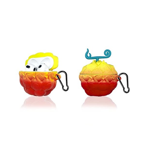 NANTING Étui de Silicone Protection pour Airpods Pro 2019 / Pro 2 Generation 2022, 3D One Piece Mignonne Danime de Mode et C