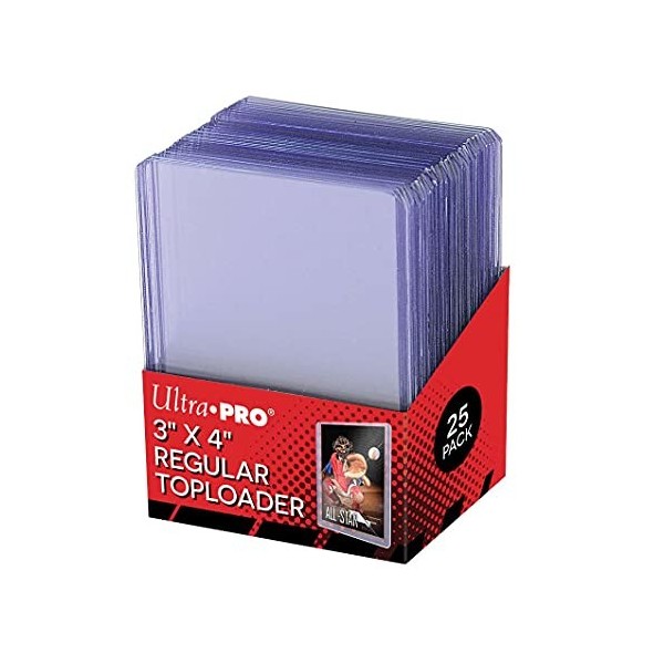 Ultra Pro - Protèges Cartes - Toploader Transparent Regular Ultra Clear 3"x4" Par 25