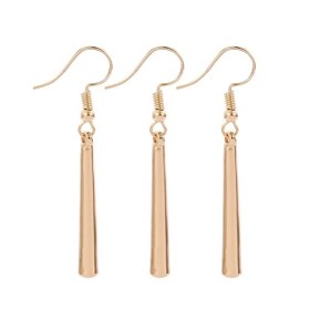 XHBTS Boucles doreilles One Piece – Boucles doreilles à clip dorées pour les amateurs danime, ensemble de 3 avec mini chif