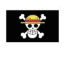 Stormflag Drapeau Skull Luffy 90x150cm Drapeau avec ruban de paille 3x5ft en polyester 90g avec œillets et Double couture