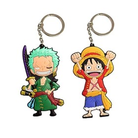 Yananmall 2pcs Porte-clés Anime Porte-clés Personnage Danimation Classique pour Enfants Et Les Fans Danime
