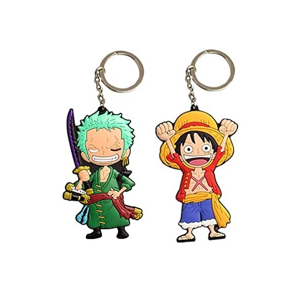 Yananmall 2pcs Porte-clés Anime Porte-clés Personnage Danimation Classique pour Enfants Et Les Fans Danime