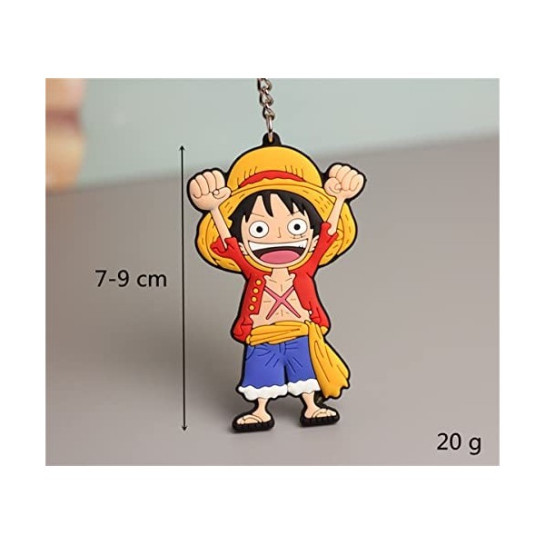Yananmall 2pcs Porte-clés Anime Porte-clés Personnage Danimation Classique pour Enfants Et Les Fans Danime