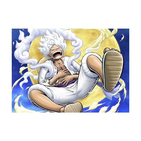 EOBROMD Anime Diamond Painting, 5D DIY Broderie Diamant Painting Kit Complet Nica Luffy, Peinture Diamant Artisanat Strass Po