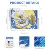 EOBROMD Anime Diamond Painting, 5D DIY Broderie Diamant Painting Kit Complet Nica Luffy, Peinture Diamant Artisanat Strass Po