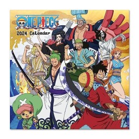 Grupo Erik Calendrier 2024 mural One Piece - Planificateur mensuel 30 x 30 cm | Calendrier manches 2024