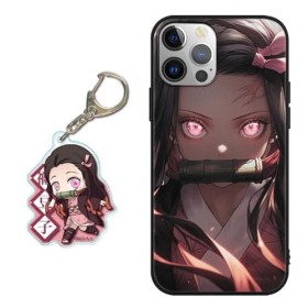 Coque pour Samsung Galaxy A14 5G 6.8 Pouce, Animé Demon Slayer Kamado Nezuko Tanjirou Manga Motif avec Cartoon Chiffre Porte-