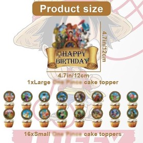 Décoration de Gâteau, simyron 17 Pièces Toppers de Gâteau Danniversaire pour la Décoration de fête Denfants