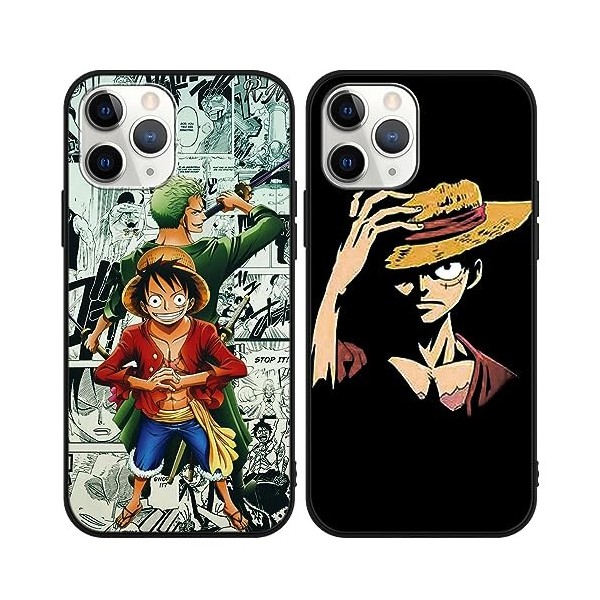 2 Pièces Coque pour Honor 90 Lite 5G 6.7 Pouce, Case Anime Luffy Zoro Manga Design Motif Protection Housse Étui de Téléphone 