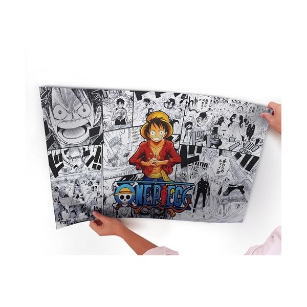 Fortiaboot Anime One Piece Monkey D. Luffy Poster 15 x 23 Inches Affiche 38 x 58 cm 380 x 580 mm Cadeau décorative