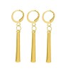 Zaky One P. Zoro Lot de 3 boucles doreilles à clip en or pour cosplay Anime Cosplay Accessoires de barre verticale, Zinc
