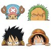 I3C 4PCS Anime Autocollants de Voiture, Peeking Car Stickers DIY pour Moto Ordinateur Portable Skateboard Fenêtre de Voiture 