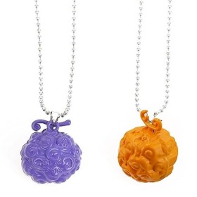2PCS Collier Une Collier avec Pendentif Collier Anime Une Style Cadeau Anniversaire Pendentif Anime Collier Cosplay Jouets Bi