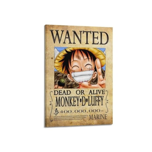 VZRSQZK Poster décoratif sur toile One Piece Monkey D. Luffy - Impression dart moderne pour chambre à coucher - 20 x 30 cm