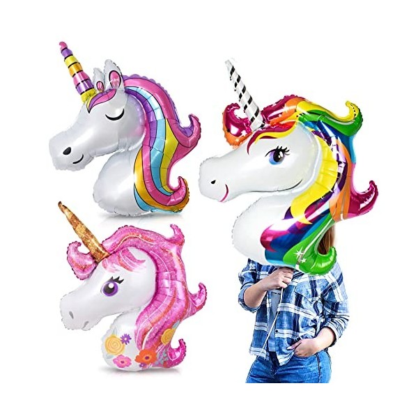 8 Ballons Animaux Jungle, Géant Animal Feuille Daluminium Ballons, Ballon Anniversaire, XXL Aluminium-Helium Ballons tête d