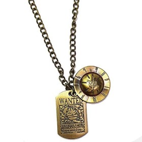 Collier du capitaine des pirates du chapeau de paille, avec médaille