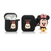 Derhom en Silicone Airpods Couverture Mignonne Drôle Compatible pour Apple Airpods 1 et 2 [Bande dessinée Ceinture Poupée Sér