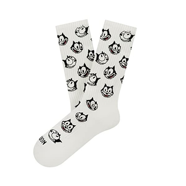 Jimmy Lion Chaussettes Felix The Cat pour Homme et Femme - Édition Limitée, Felix Pattern - Bleu, 41-46