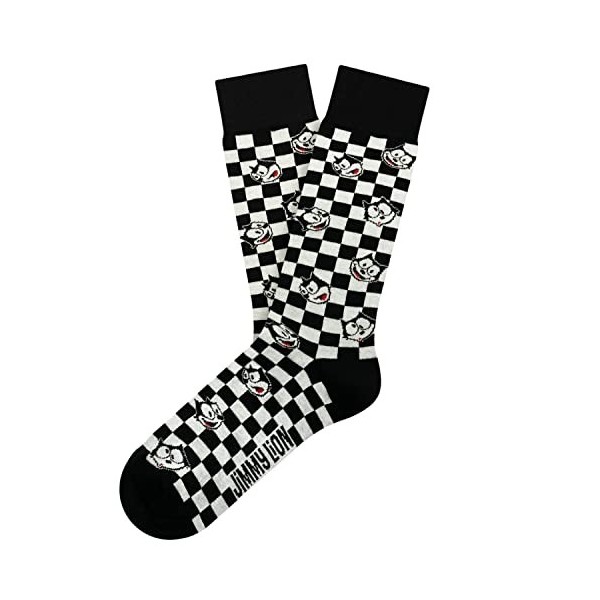 Jimmy Lion Chaussettes Felix The Cat pour Homme et Femme - Édition Limitée, Felix Pattern - Bleu, 41-46