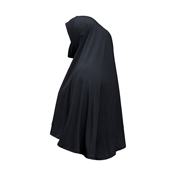 Hijab instantané XL One Piece al Amira avec mentonnière - Marron - Taille unique