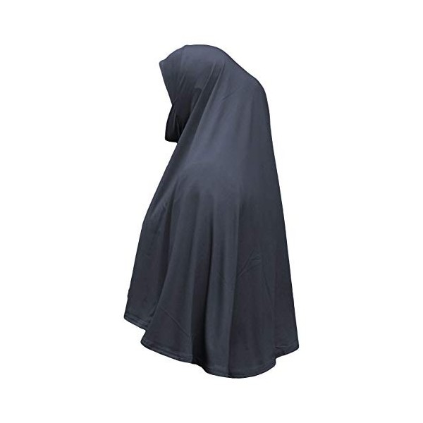 Hijab instantané XL One Piece al Amira avec mentonnière - Marron - Taille unique