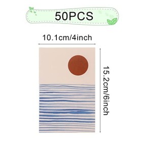 SAVITA 50pcs Pastel Danois, 10x15cm Posters Pastel Danois Esthétique Affiches de Décoration Affiche Esthétique pour Chambre S