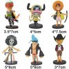 Décoration de Gâteau One Piece, 6 Pièces One Piece Gâteau Topper, One Piece Cake Topper Enfants Anniversaire Décoration de Gâ